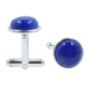Lapis Cufflinks Blue Lazuli Mystical Gems Silver