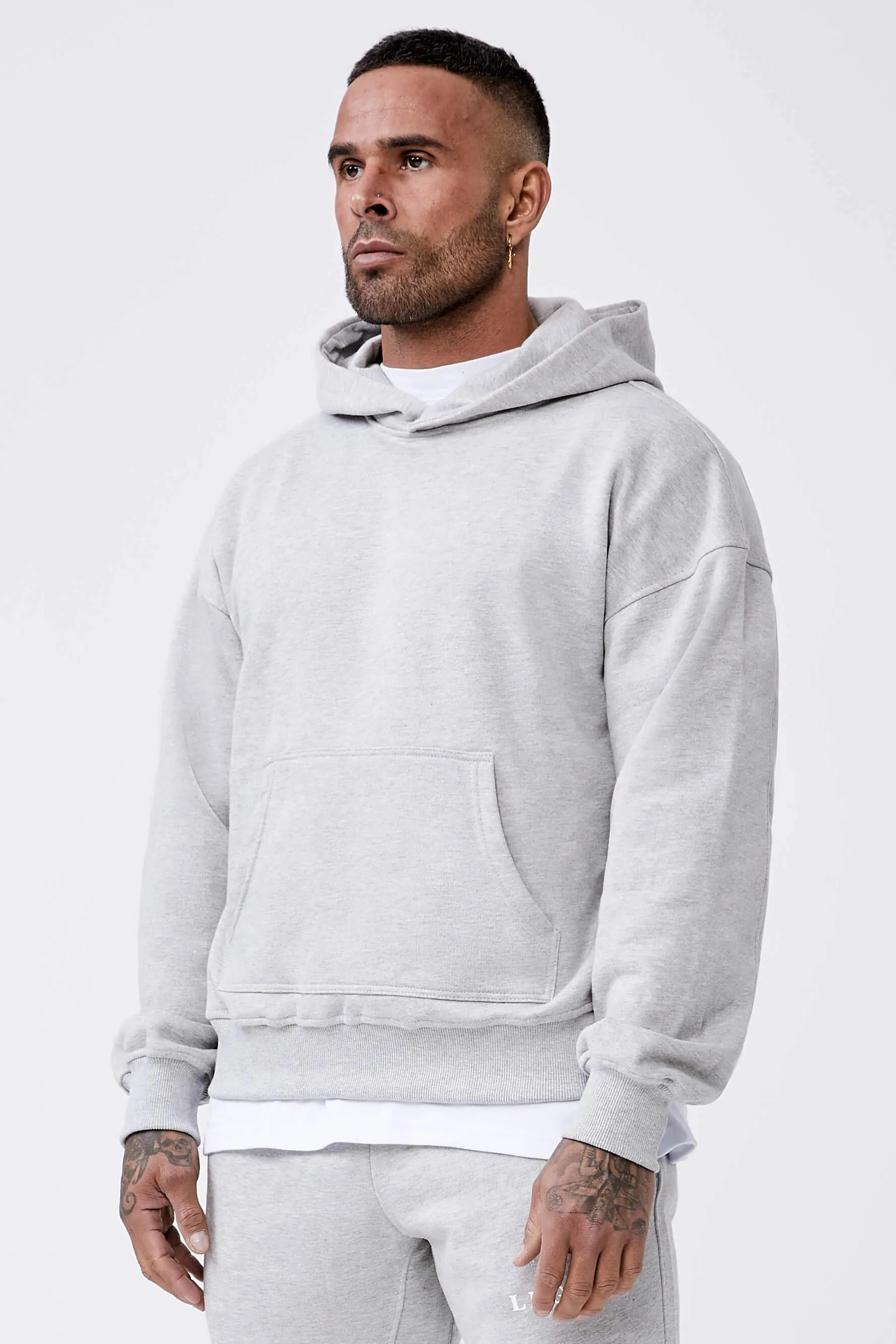 Legend* Basics - Grey Marl Hoodie