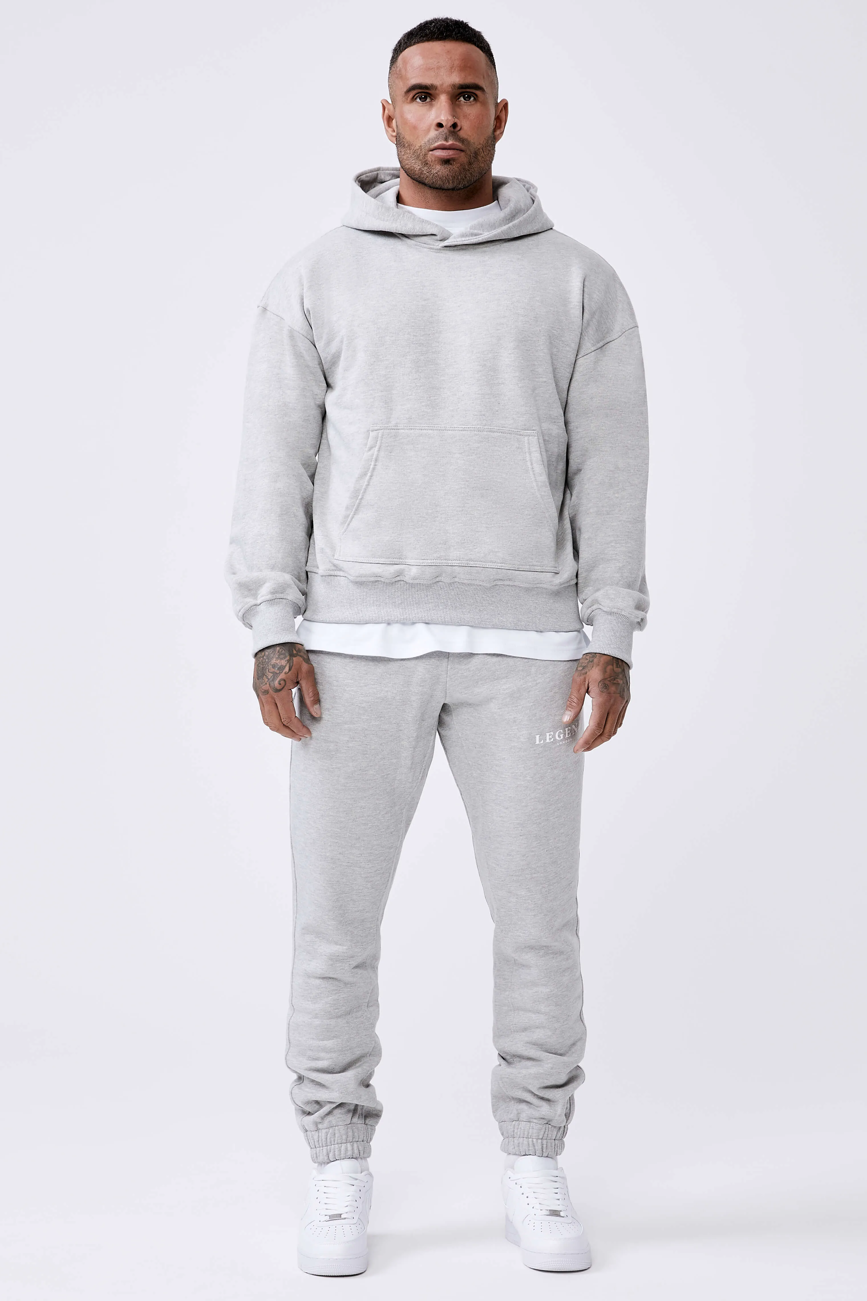 Legend* Basics - Grey Marl Hoodie