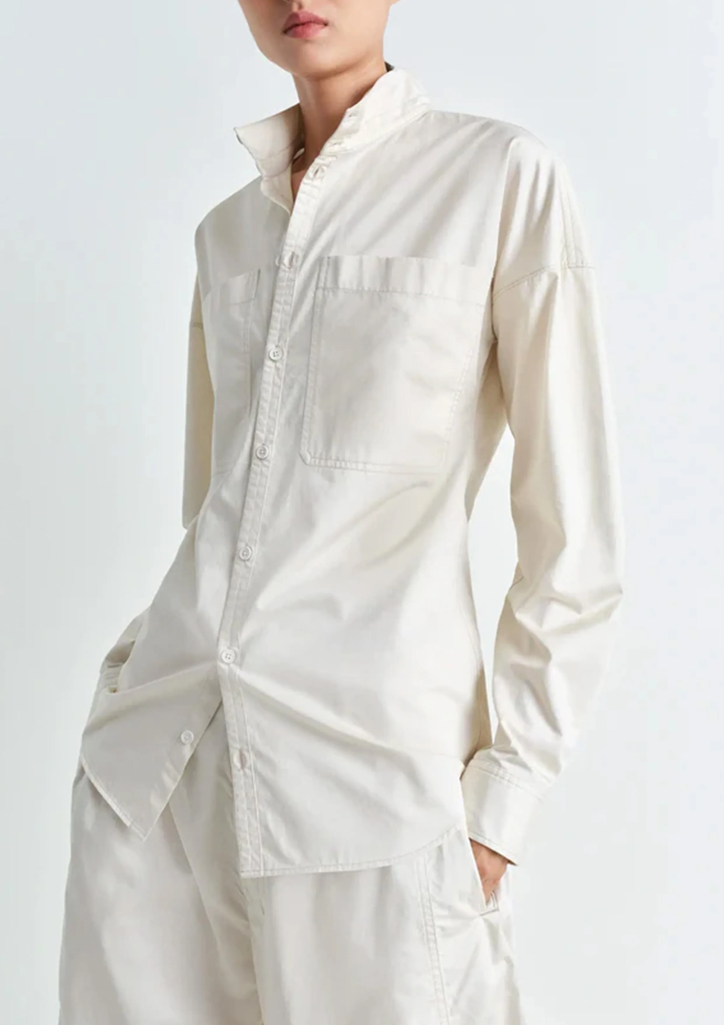 LEMAIRE - FITTED SHIRT CREAMY WHITE