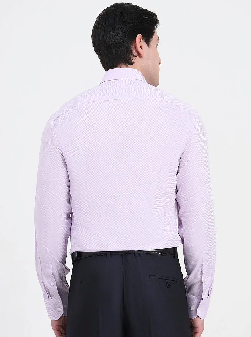 Light Purple Solid Regular Fit Formal Shirt | JadeBlue