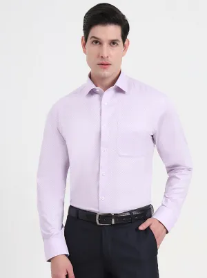 Light Purple Solid Regular Fit Formal Shirt | JadeBlue