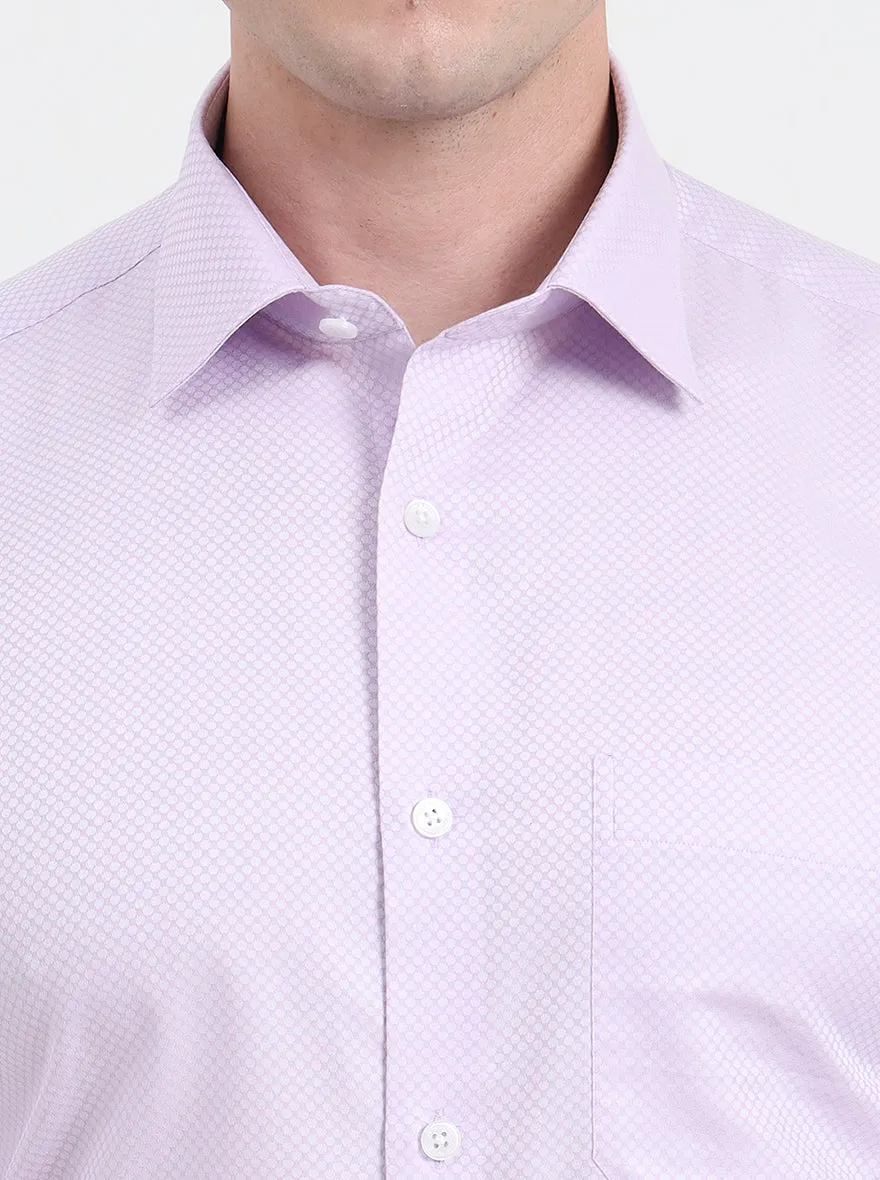 Light Purple Solid Regular Fit Formal Shirt | JadeBlue