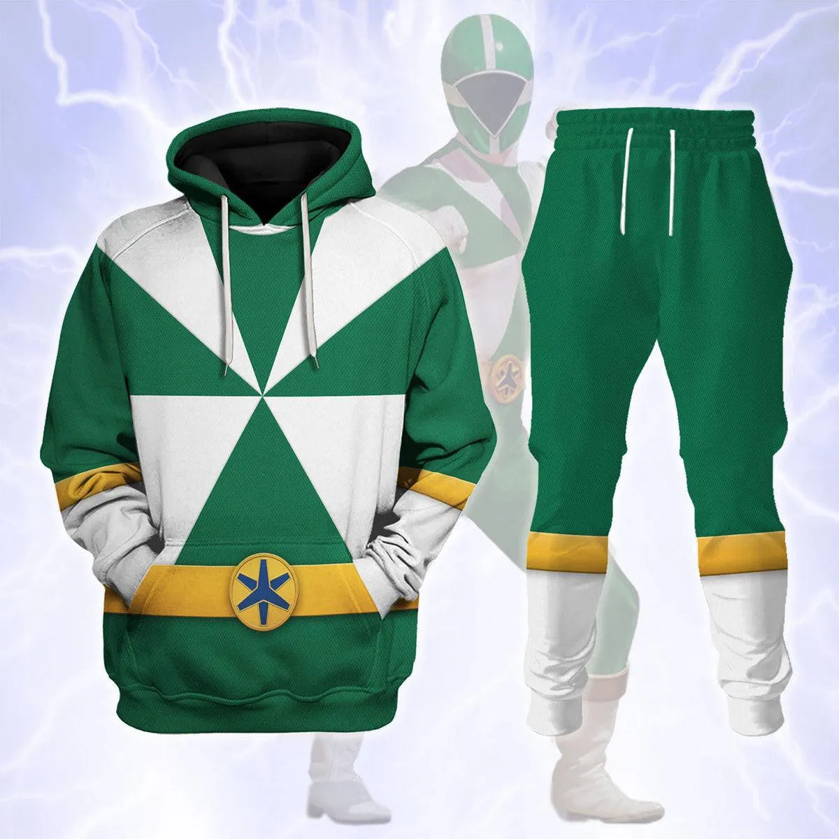 Lightspeed Green Ranger - Hoodies Sweatshirt T-shirt Sweatpants Hawaiian Tracksuit - PRHS14 HSQT4263