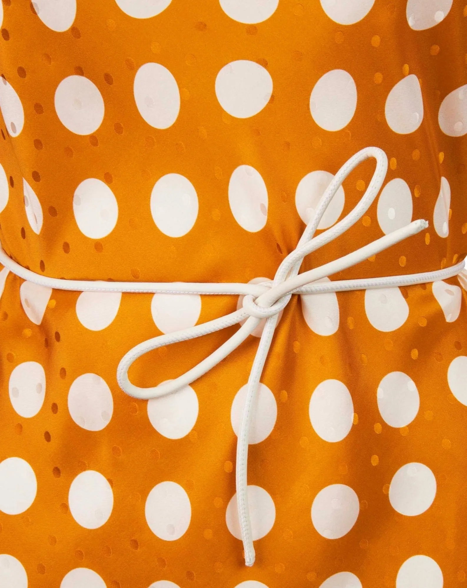 Limited Edition Caprice Orange Pois Dress by Stephan Janson
