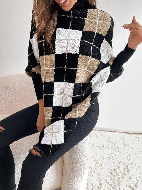 Lina | elegant sweater with high neckline