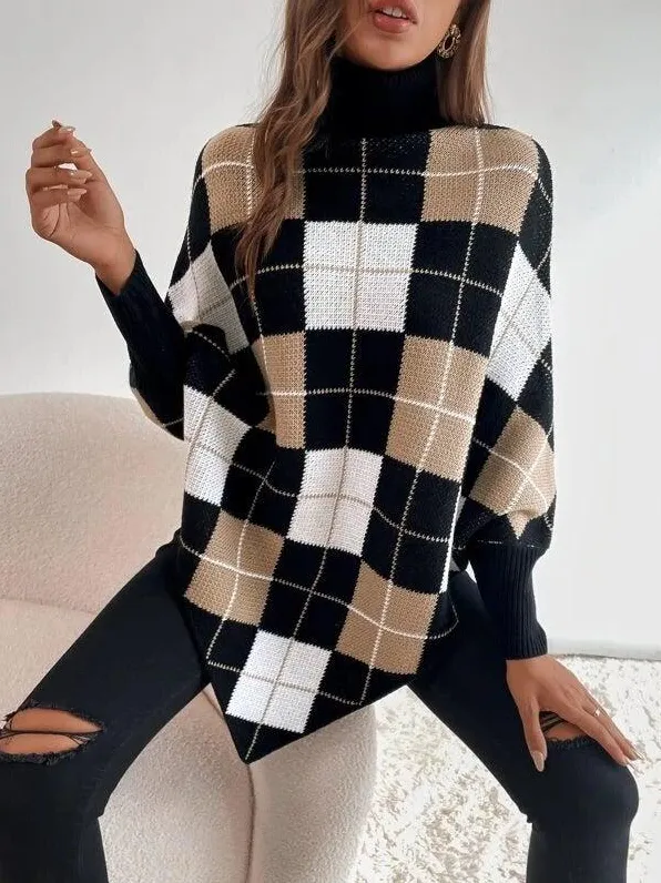 Lina | elegant sweater with high neckline