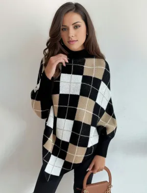 Lina | elegant sweater with high neckline