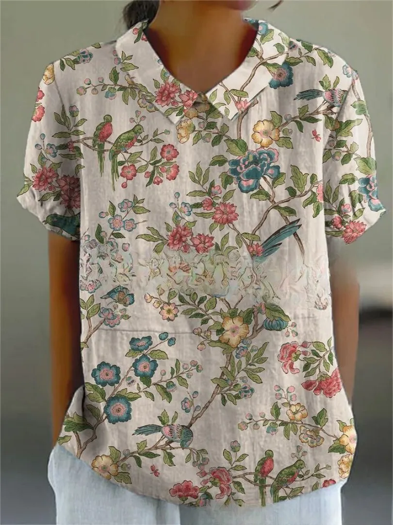 Liv | Stylish Ladies Blouse with Floral Pattern