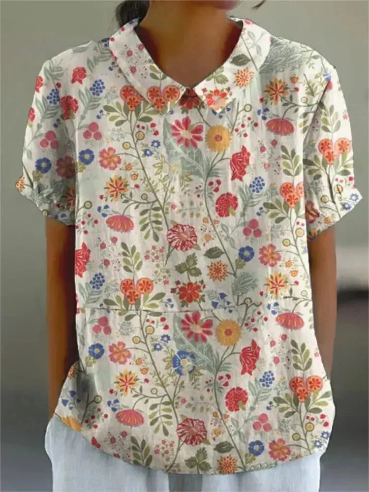 Liv | Stylish Ladies Blouse with Floral Pattern