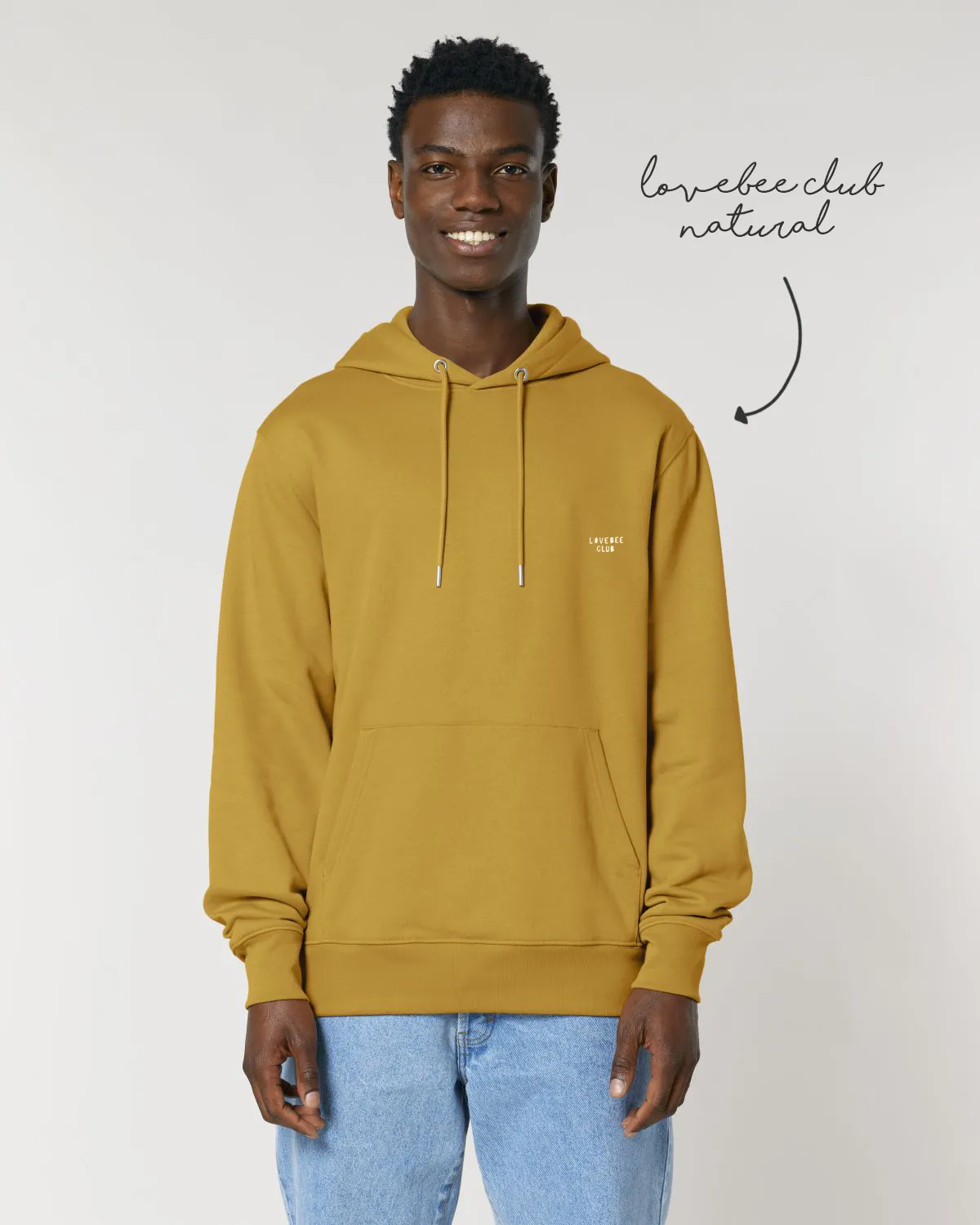 LoveBee Adult Hoodie | Mustard