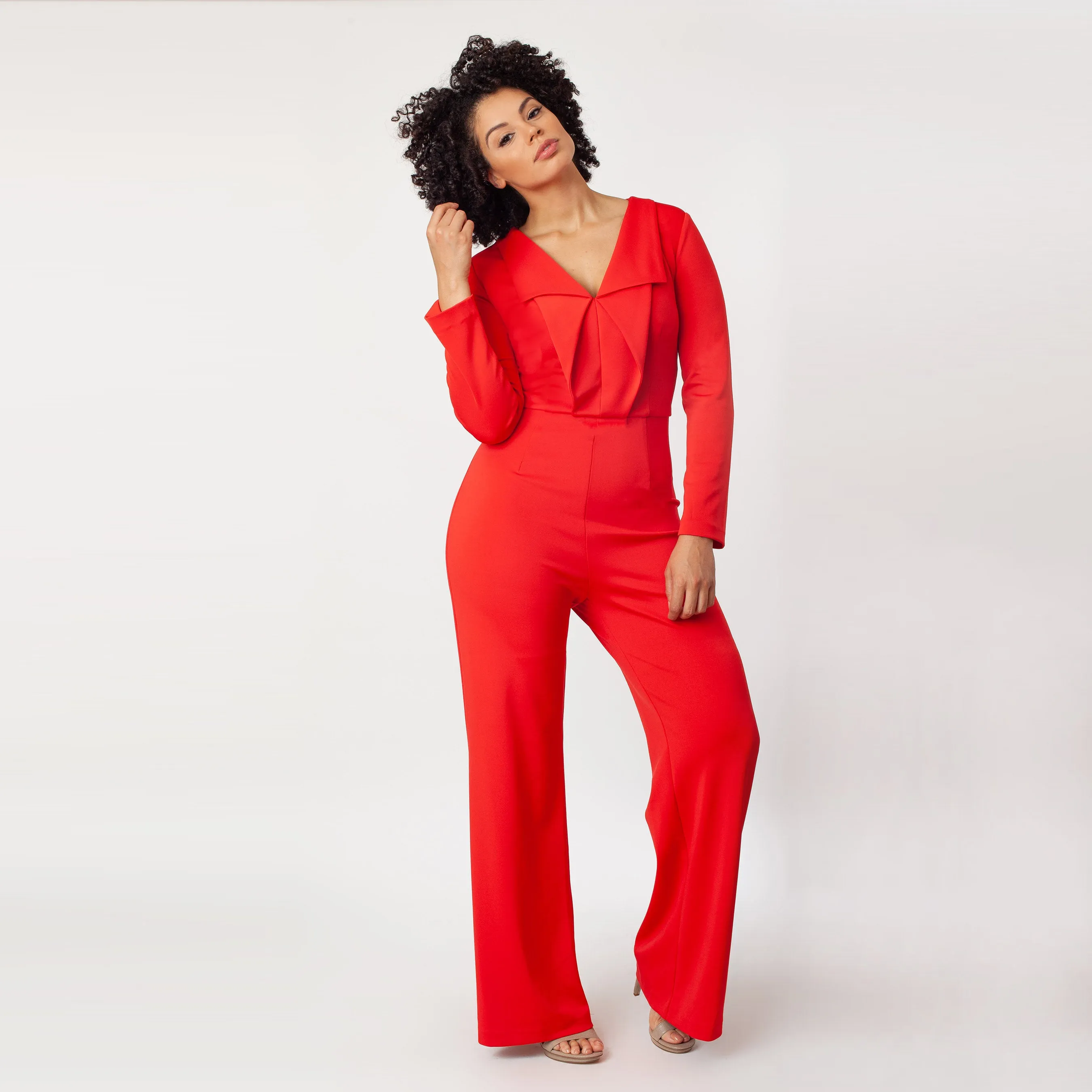 LS Origami Collar Jumpsuit