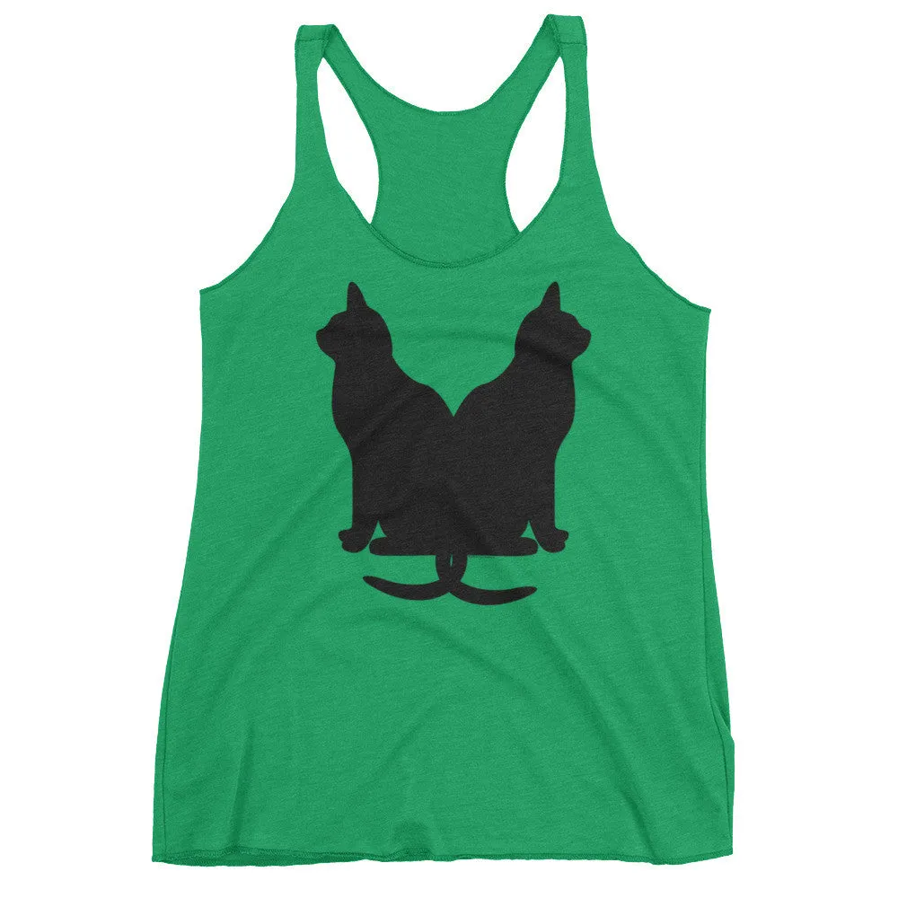 Lucky Black Cats Racerback Tank Top