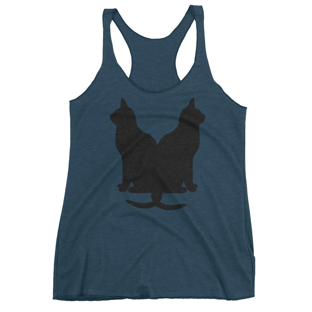 Lucky Black Cats Racerback Tank Top