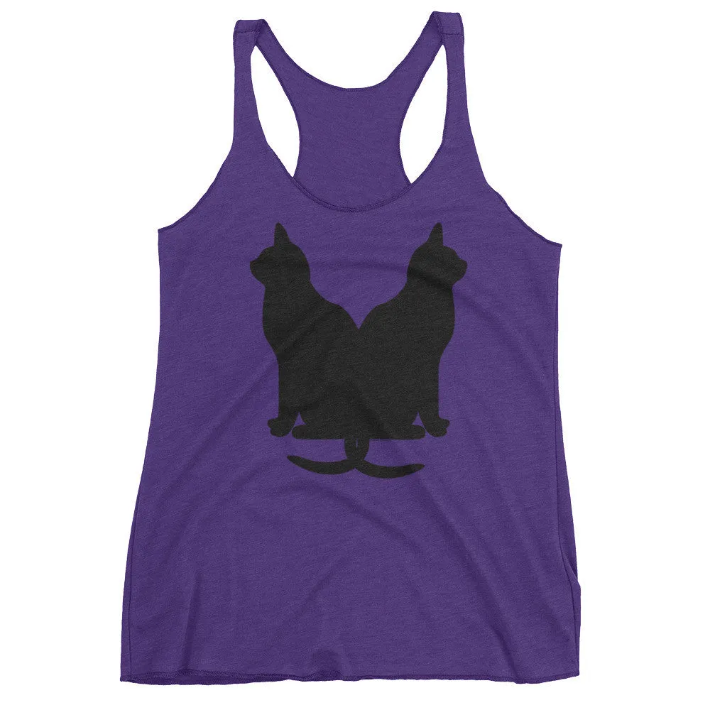 Lucky Black Cats Racerback Tank Top