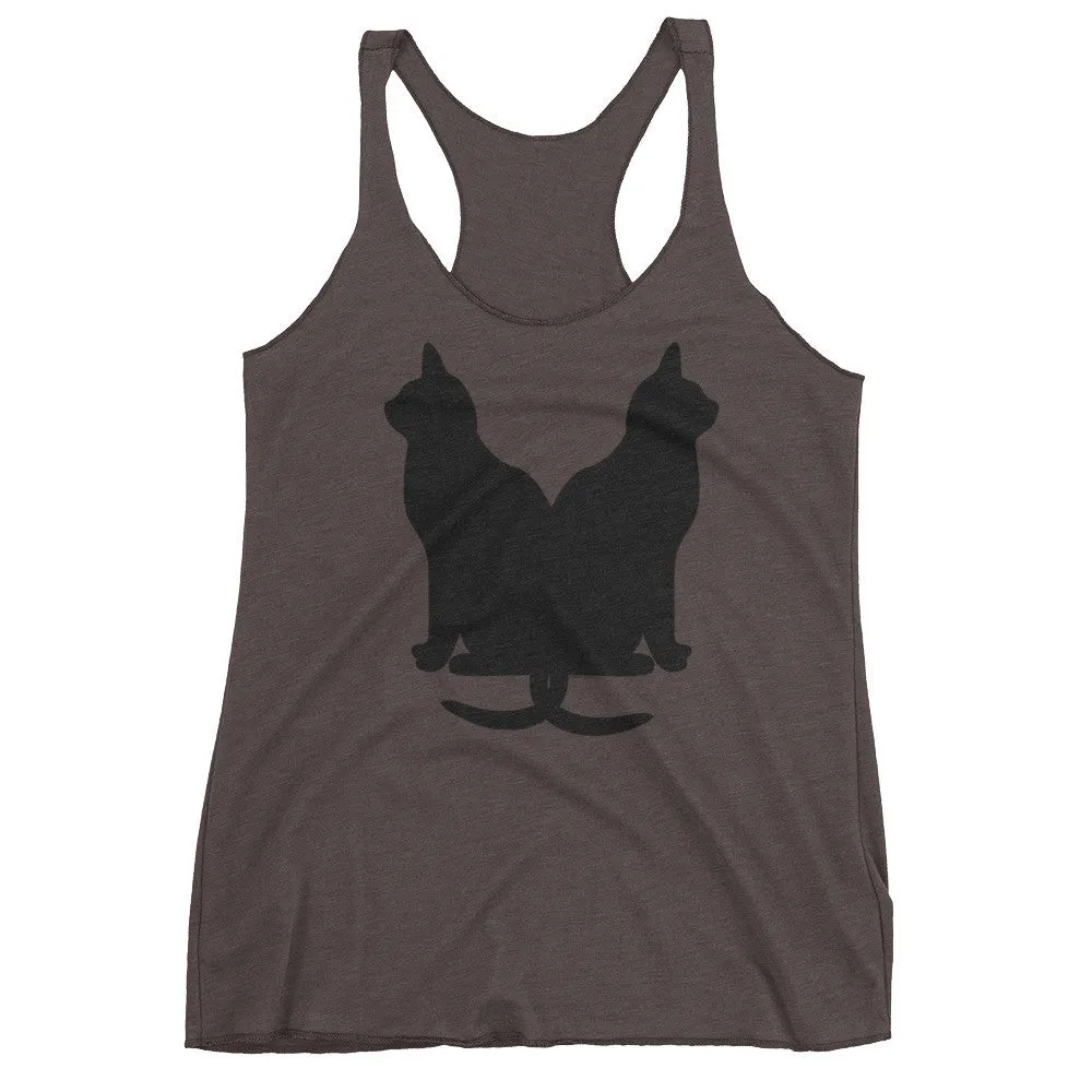 Lucky Black Cats Racerback Tank Top