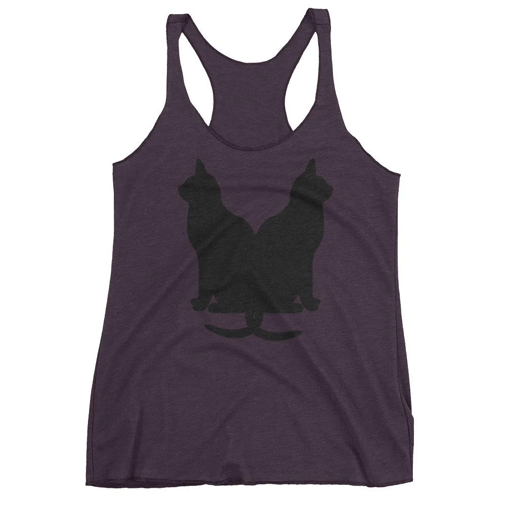 Lucky Black Cats Racerback Tank Top
