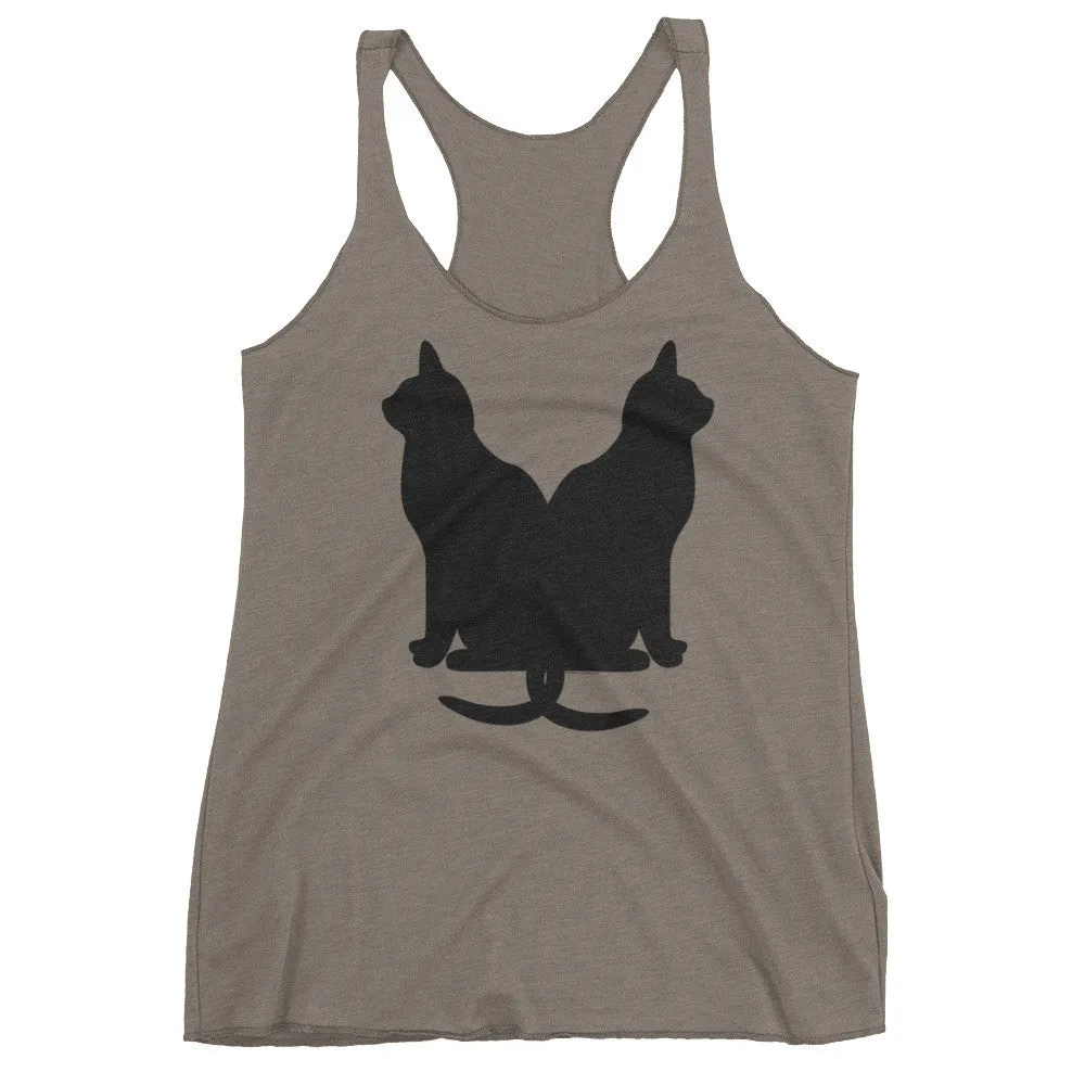 Lucky Black Cats Racerback Tank Top