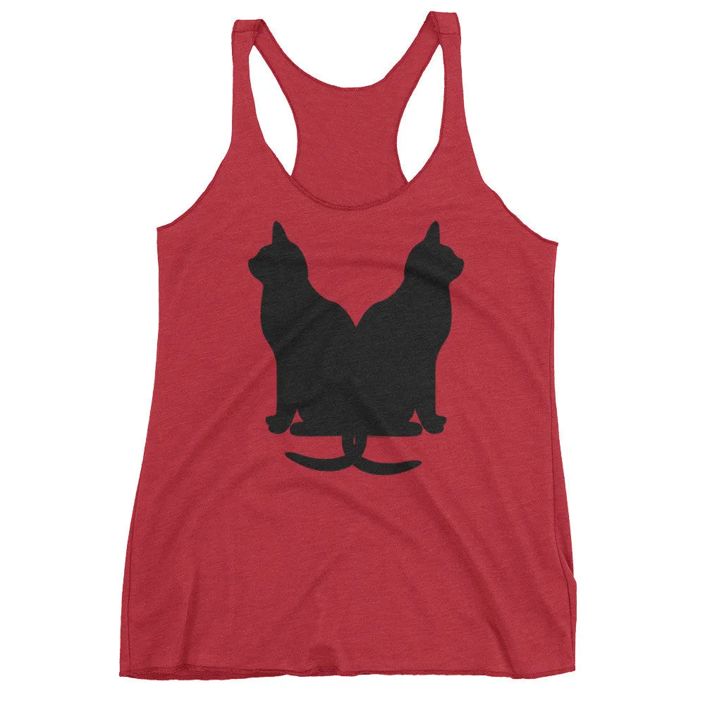 Lucky Black Cats Racerback Tank Top