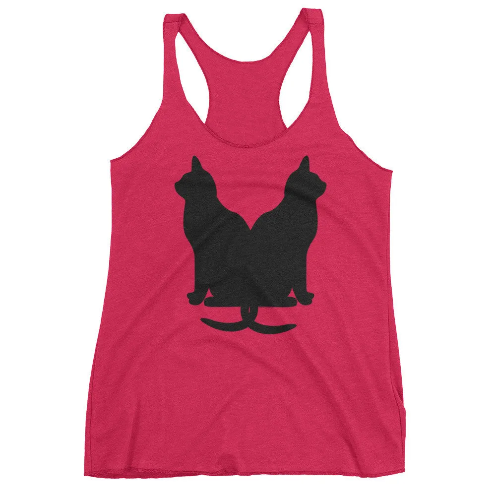 Lucky Black Cats Racerback Tank Top