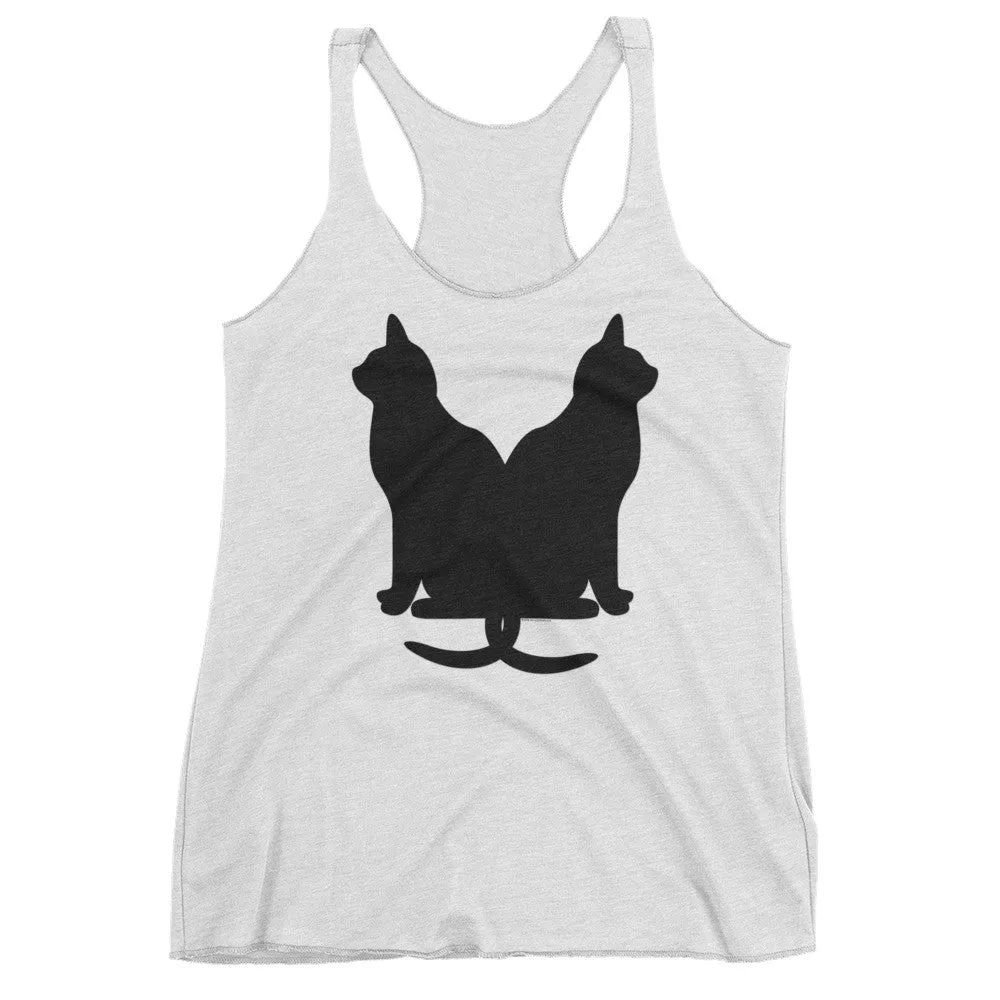 Lucky Black Cats Racerback Tank Top