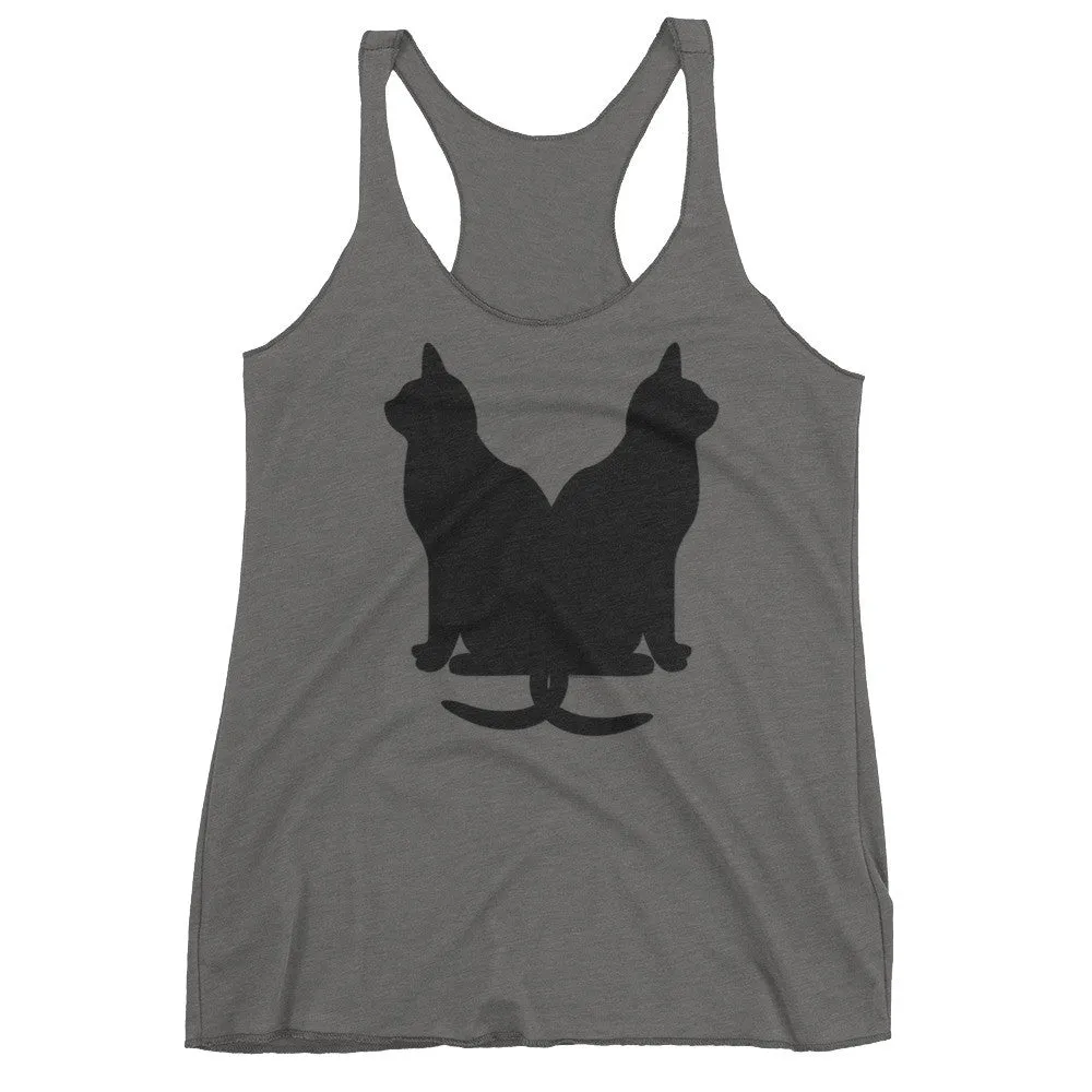 Lucky Black Cats Racerback Tank Top