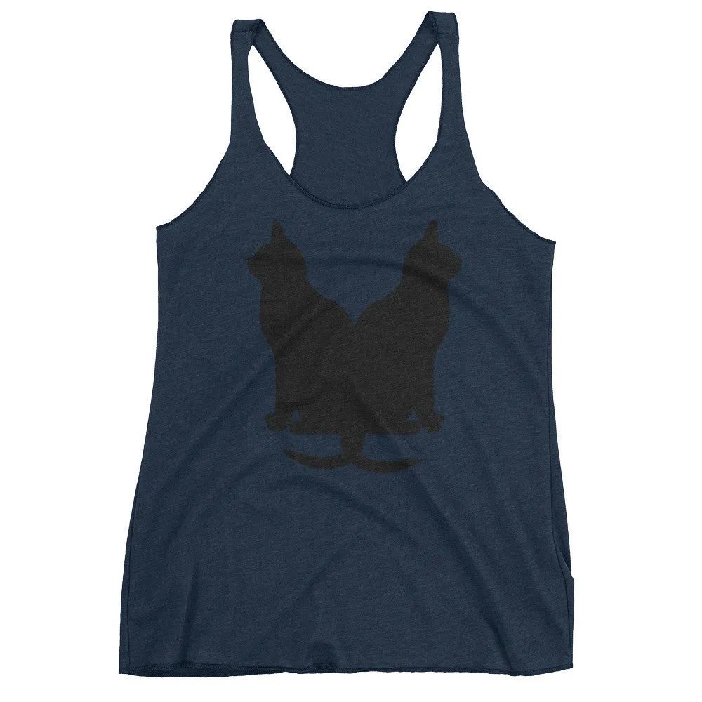 Lucky Black Cats Racerback Tank Top
