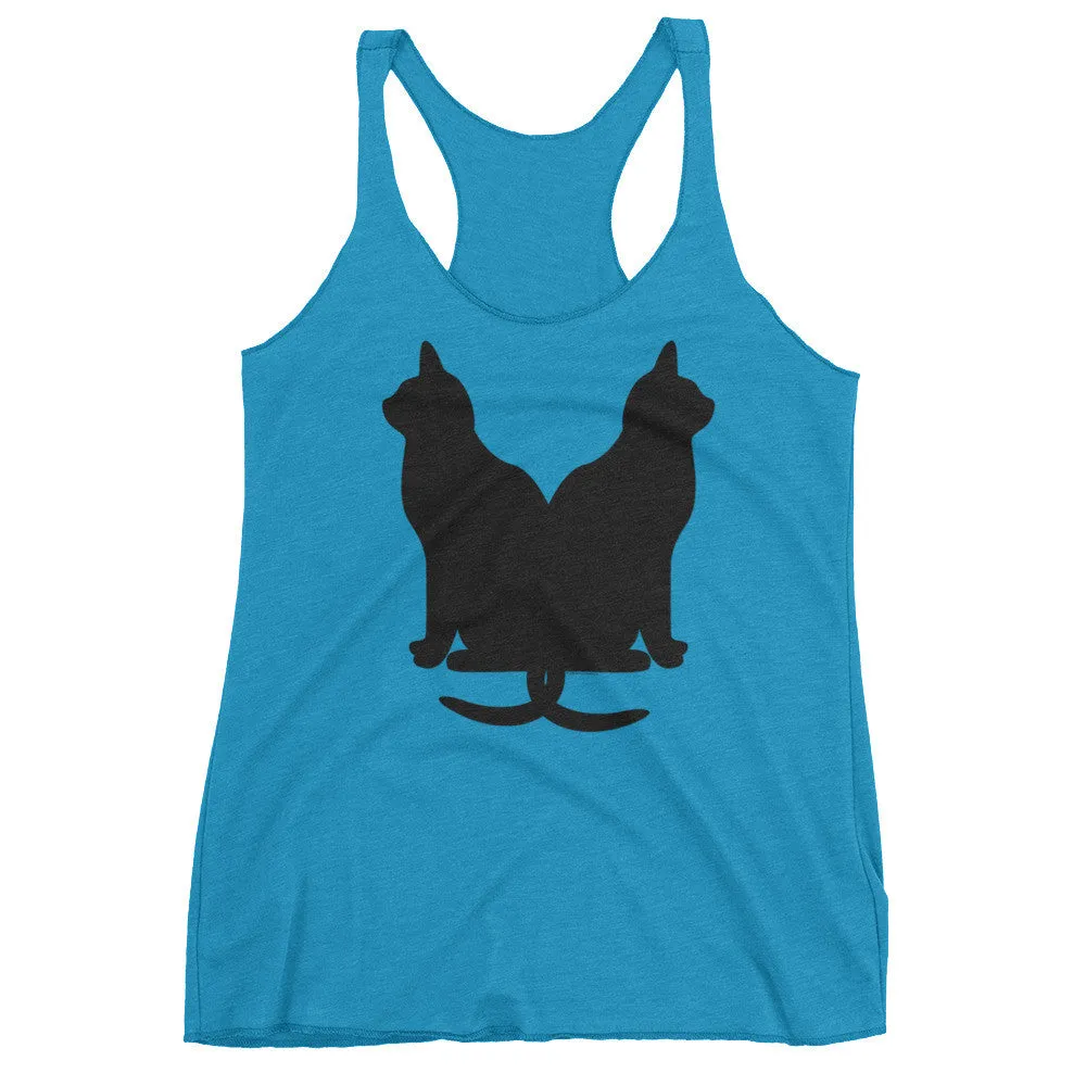 Lucky Black Cats Racerback Tank Top
