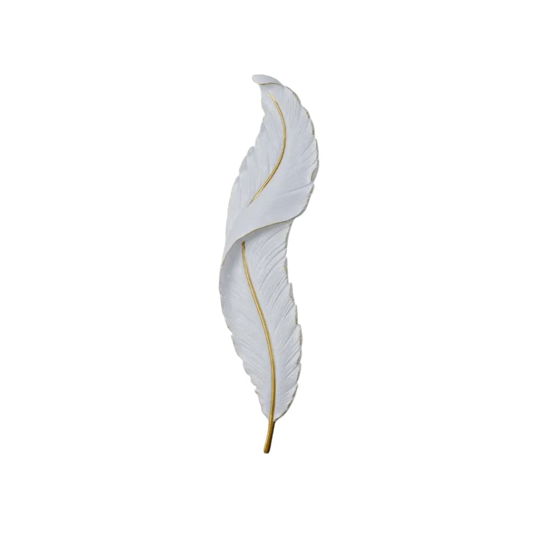 Luxurious 3 Colored Feather Wall Lamp