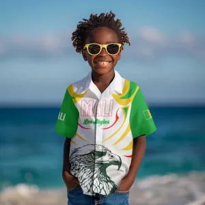 Mali Les Aigles Football Kid Hawaiian Shirt Eagles Sporty Style TS04