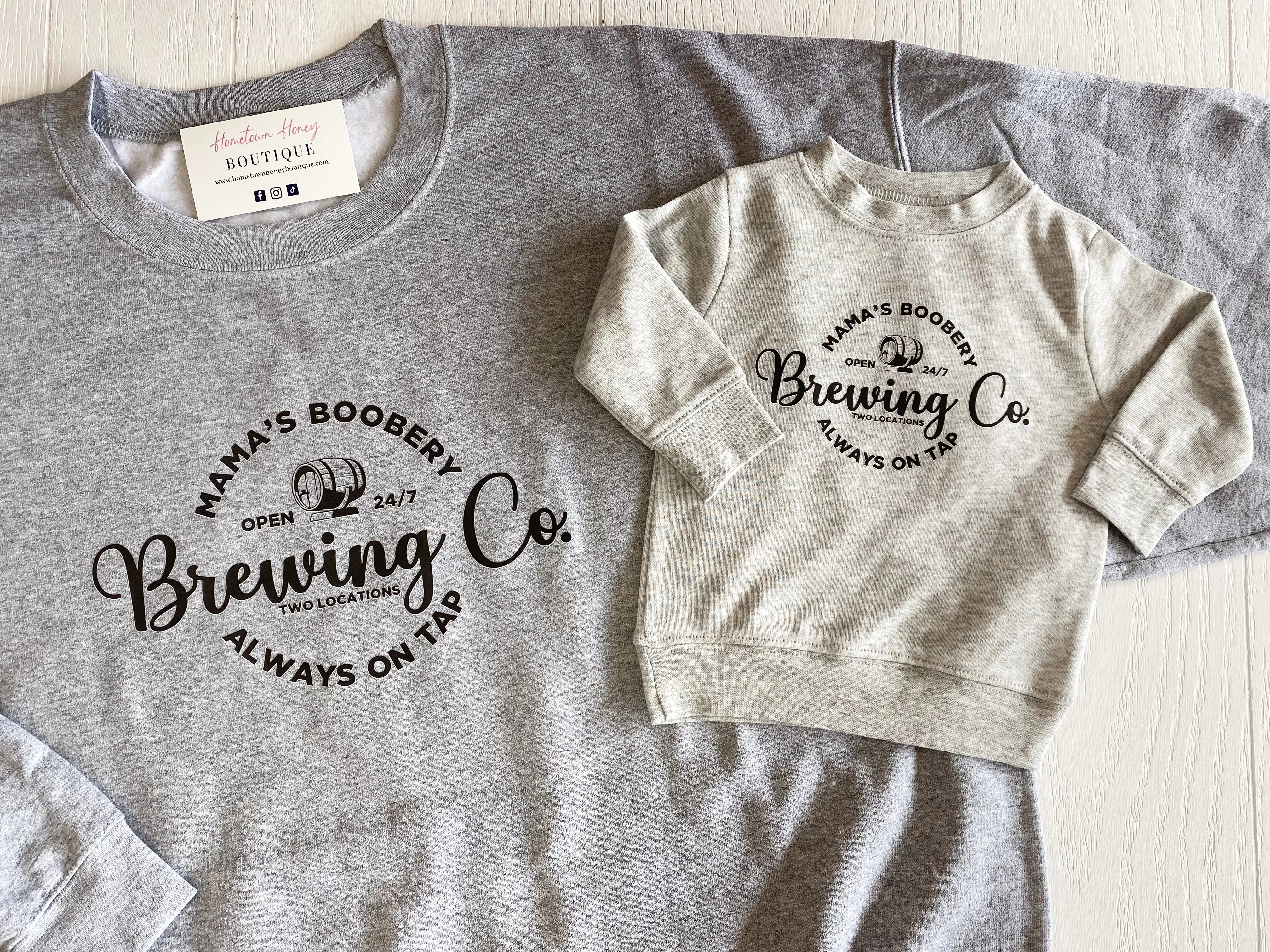 Mama's Boobery Toddler Pullover Top | Build Your Own Tshirt Bar