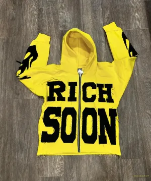 Maramalive™ 2024 New Oversized Patchwork Zip Up Hoodie Women Y2k Hoodies Solid Color Casual Sweatshir Gothic Punk Loose Streetwear