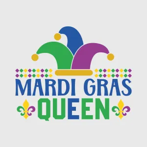 Mardi Gras Queen Crown Transfer