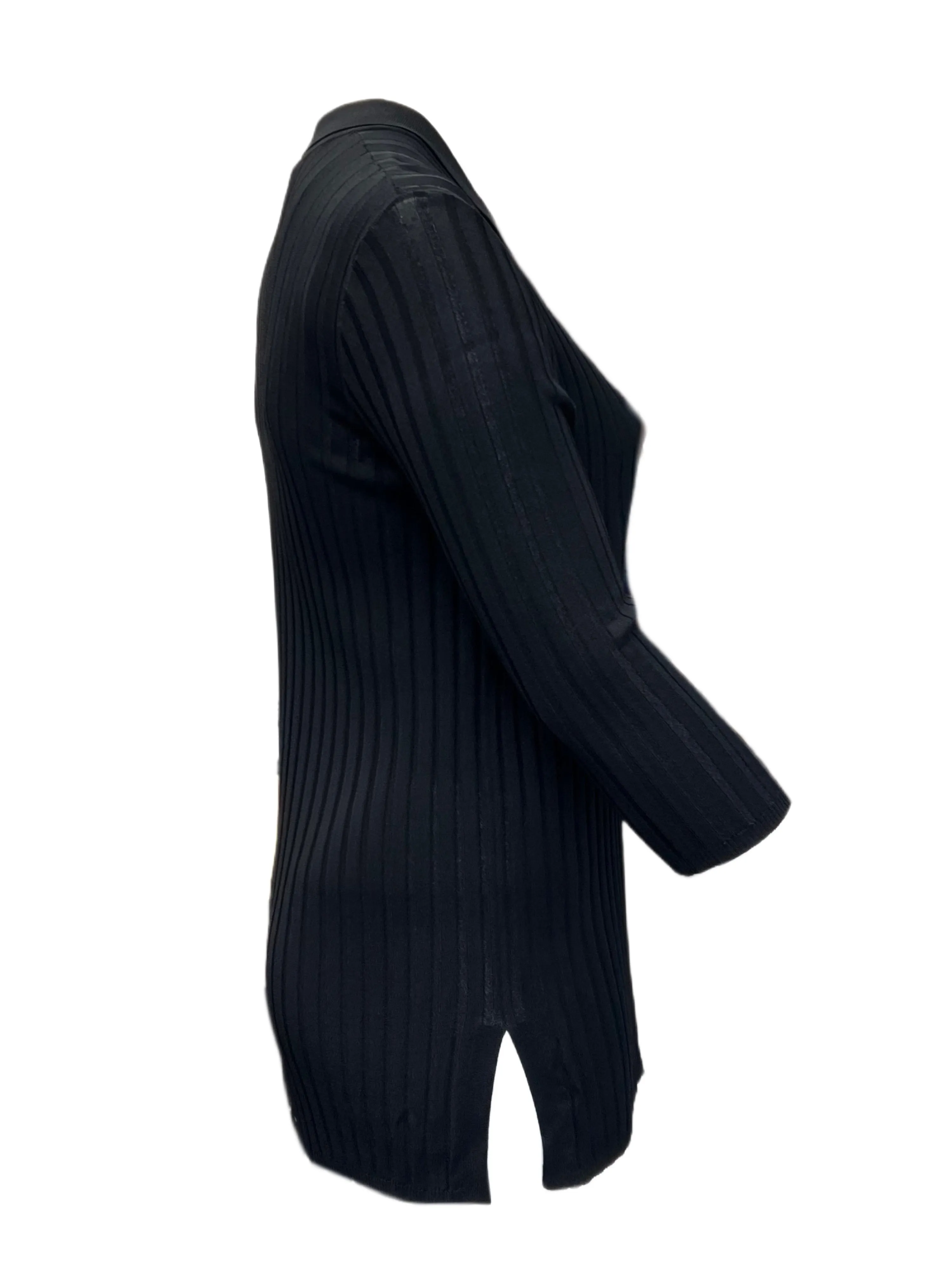 Marina Rinaldi Women's Black Macina Knitted Sweater NWT