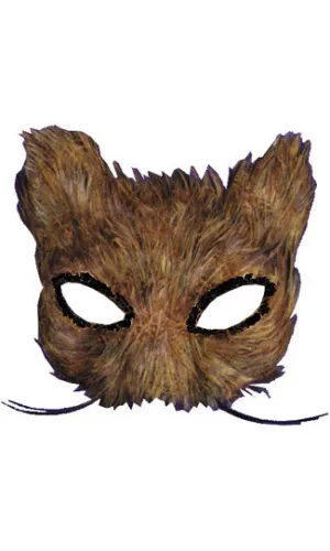 Mask Cat Feather Natural  Mask