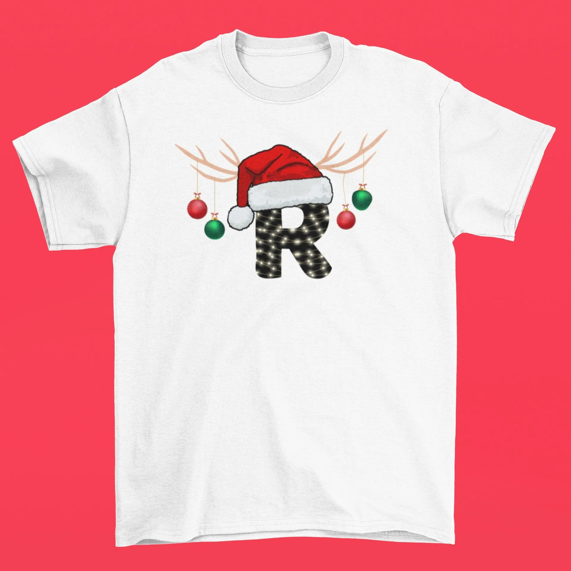 Matching Family Christmas Tshirt - Letter Names