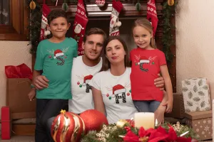 Matching Family Christmas Tshirt - Letter Names