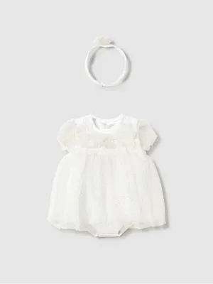 Mayoral Baby Girl Tulle Dress & Headband