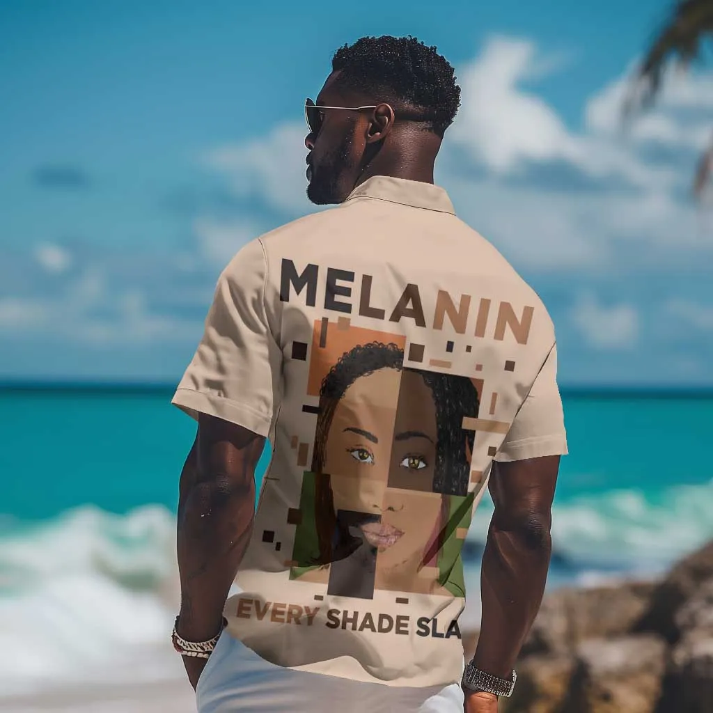 Melanin Every Shade Slays Hawaiian Shirt Afro Women DT03