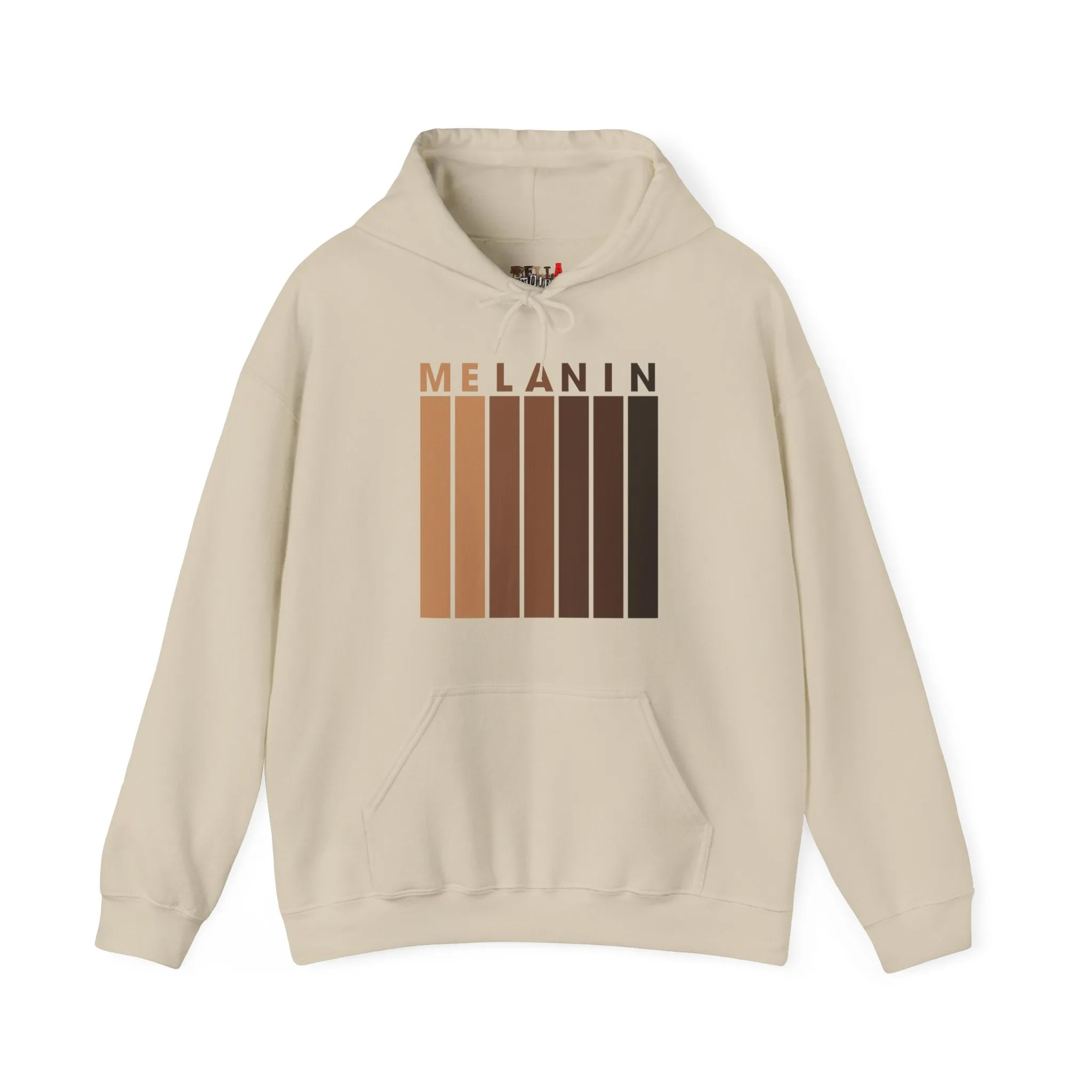 Melanin Vertical Stripes Heavy Blend Hoodie