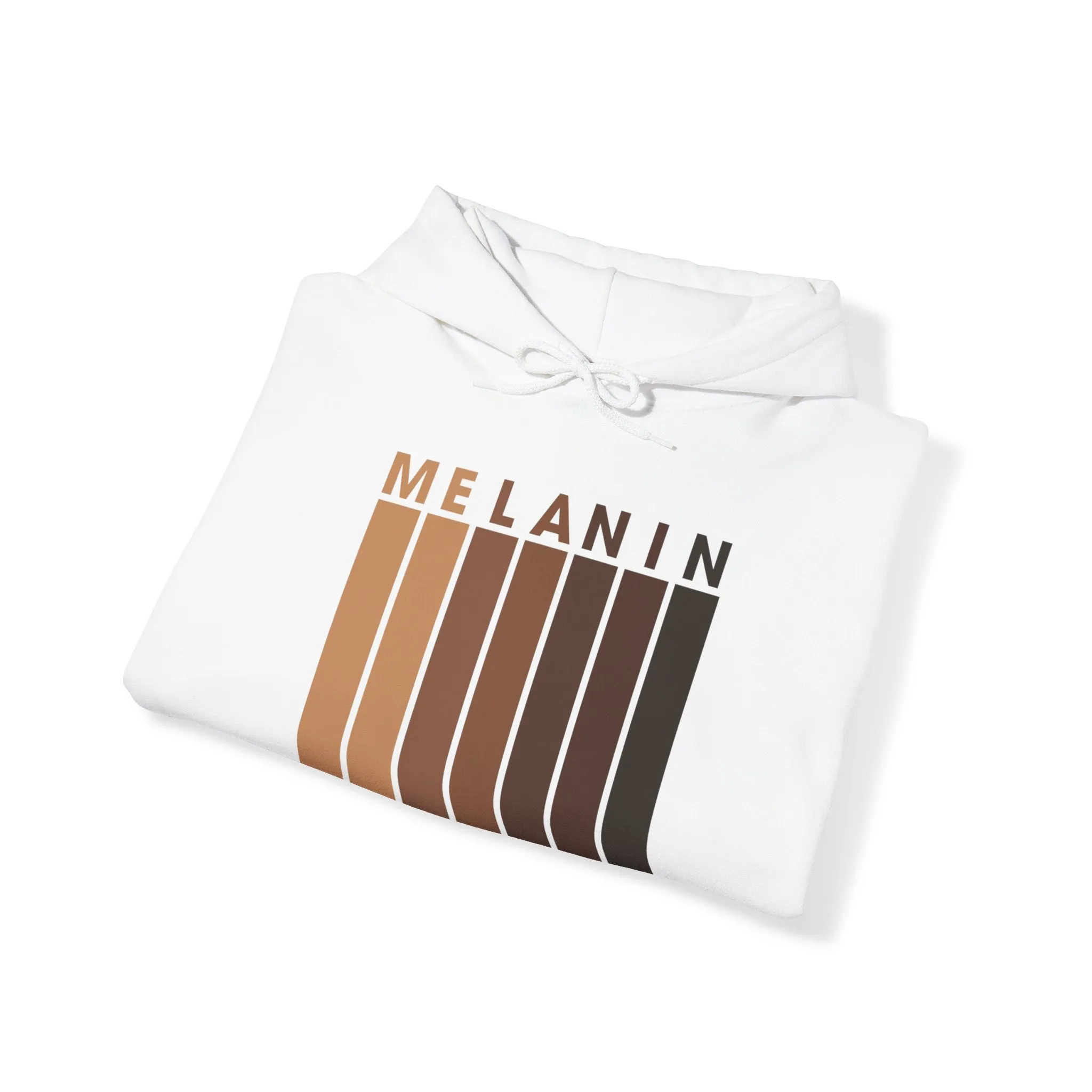 Melanin Vertical Stripes Heavy Blend Hoodie