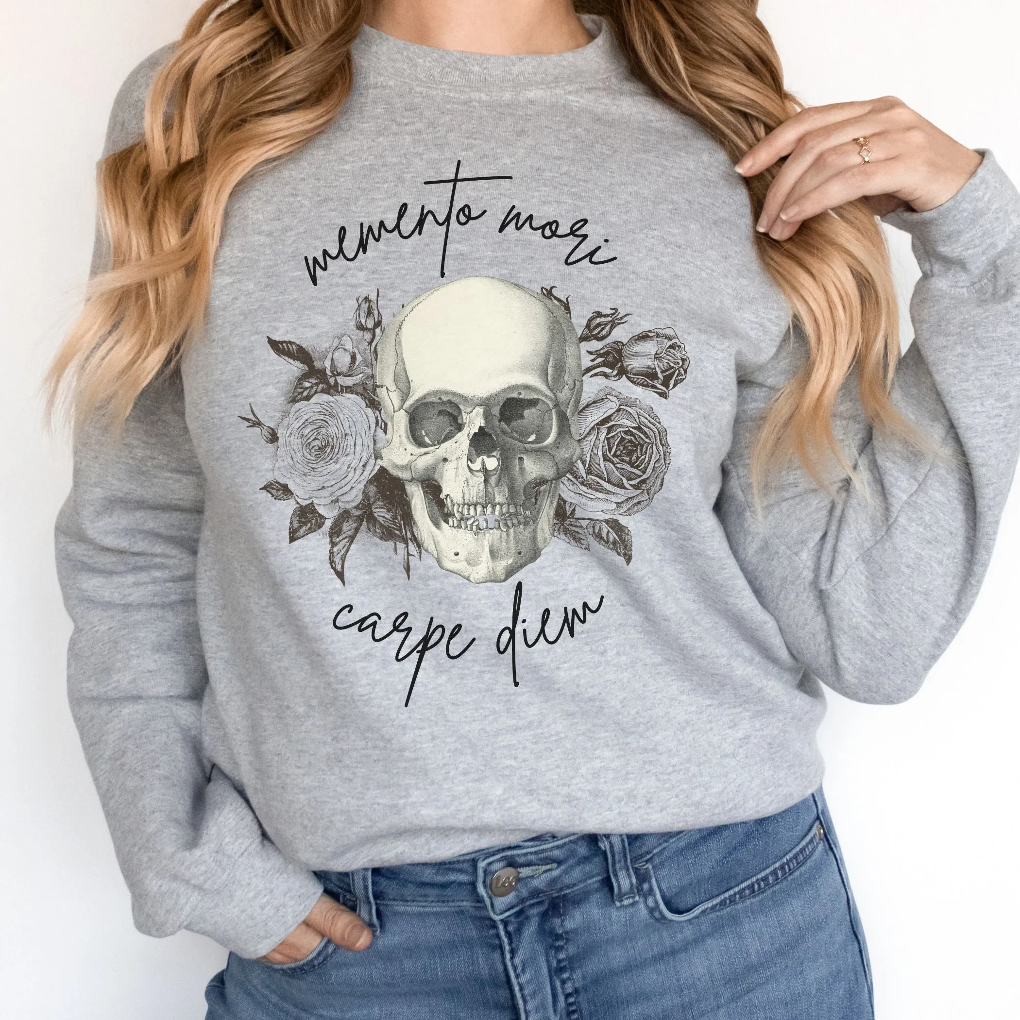 Memento Mori Carpe Diem Sweatshirt