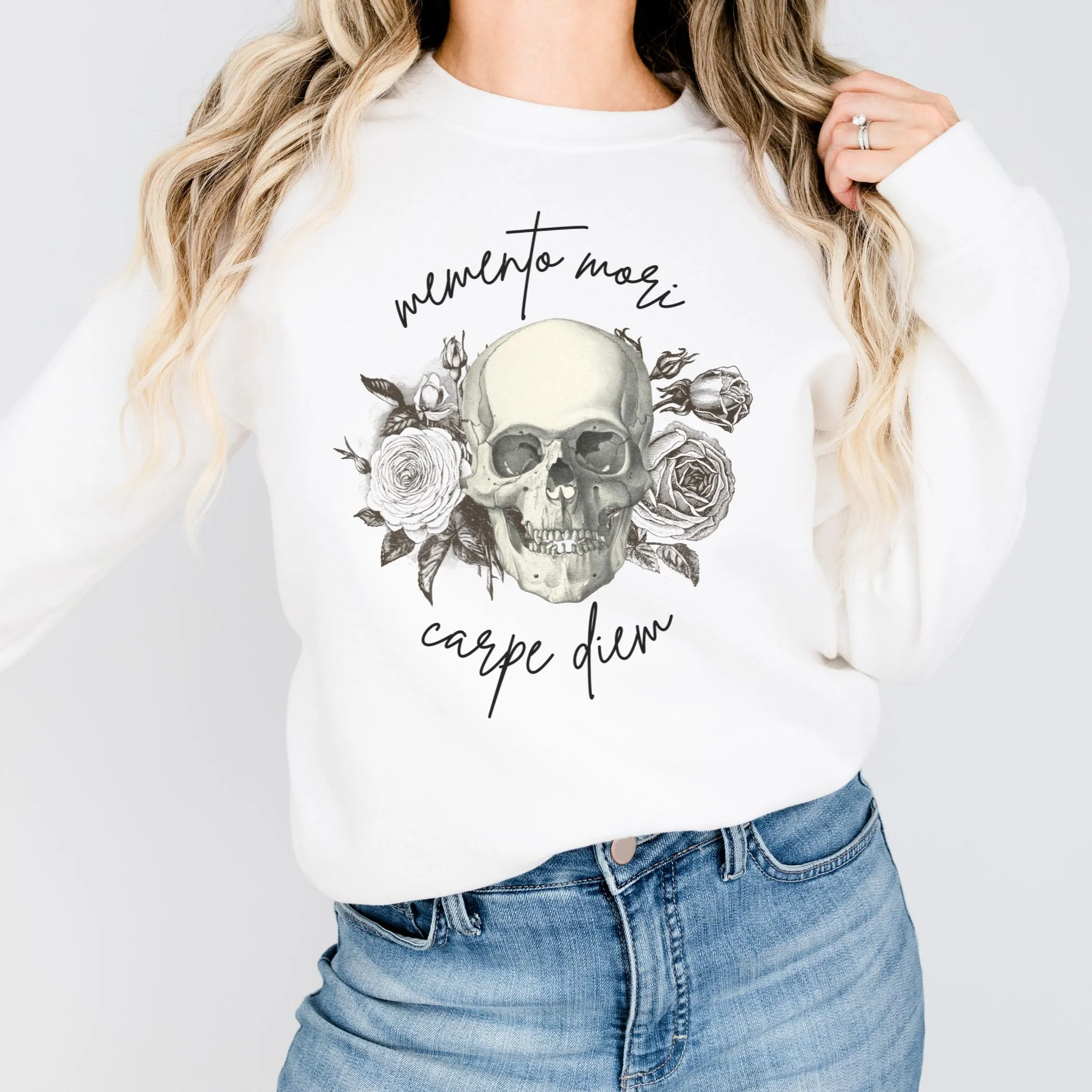 Memento Mori Carpe Diem Sweatshirt