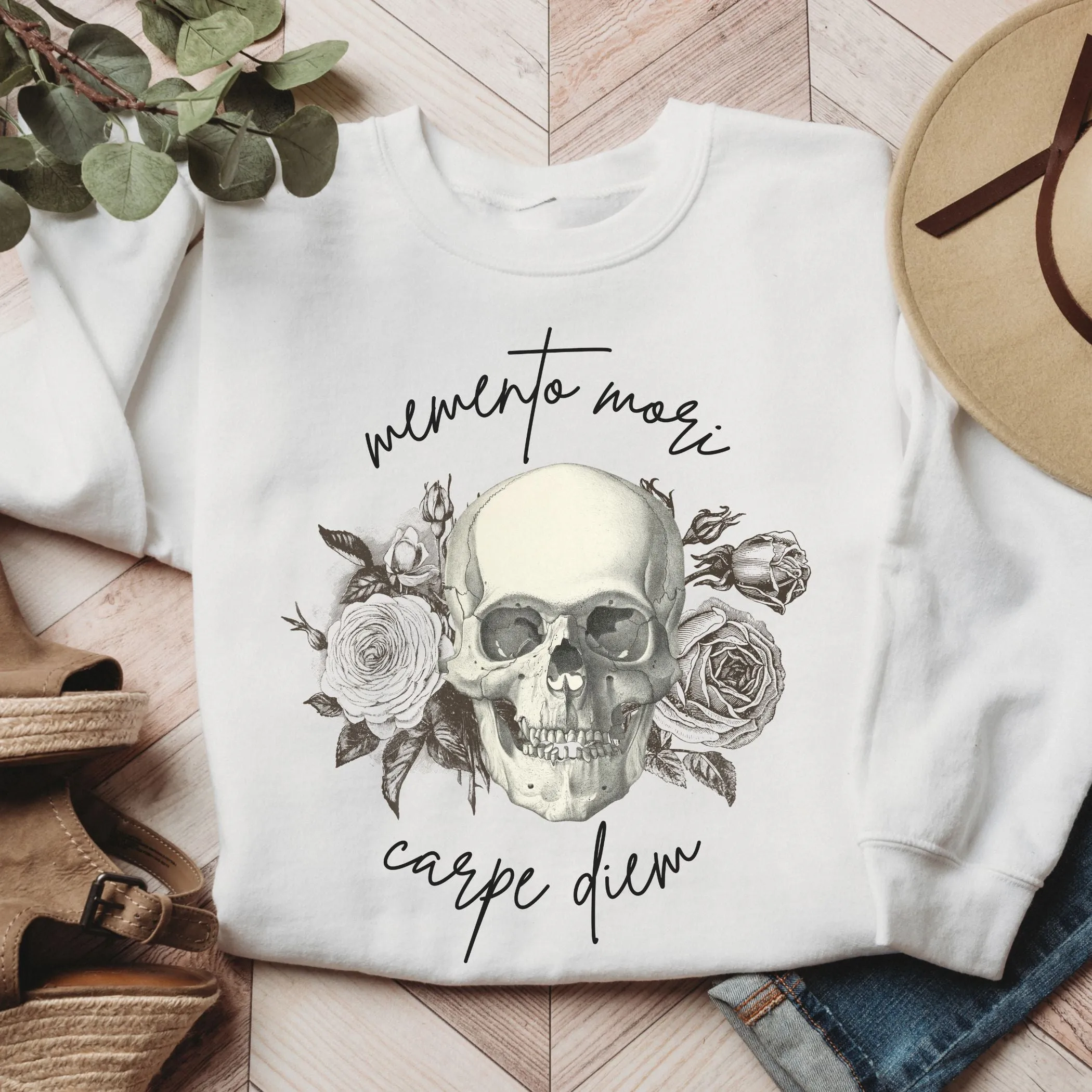 Memento Mori Carpe Diem Sweatshirt