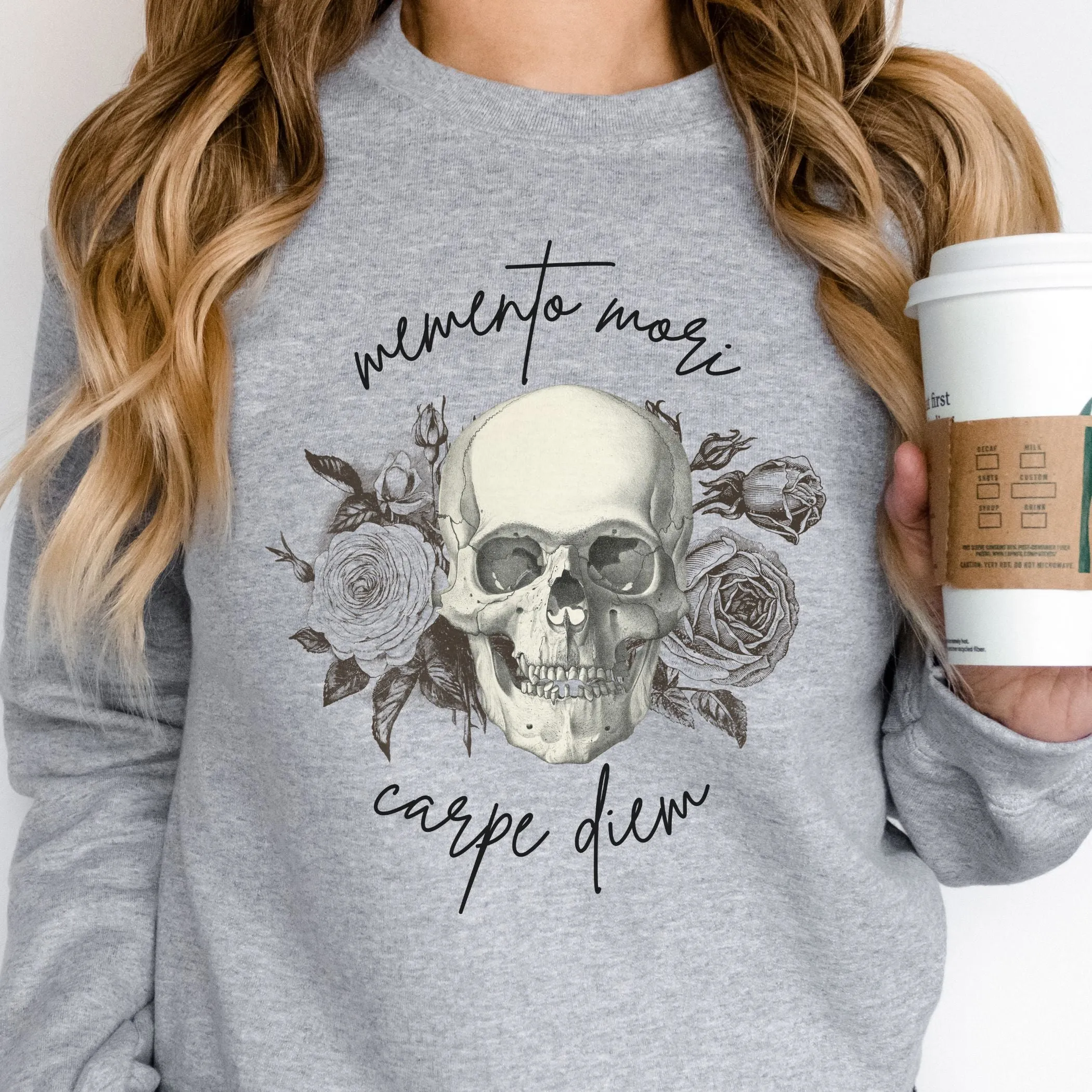Memento Mori Carpe Diem Sweatshirt