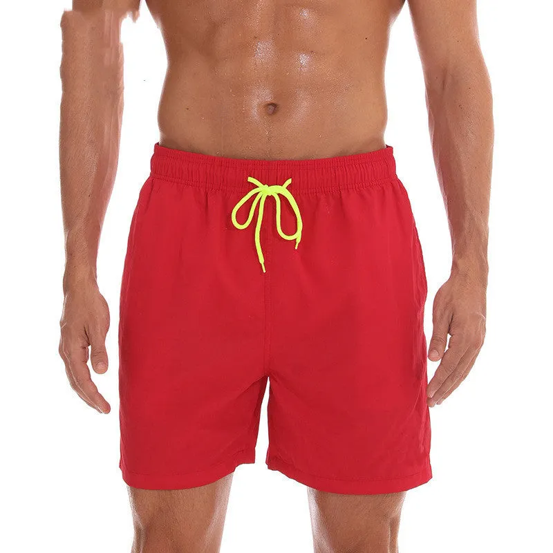 Men's Breathable Beach Shorts with Water-Repellent Fabric