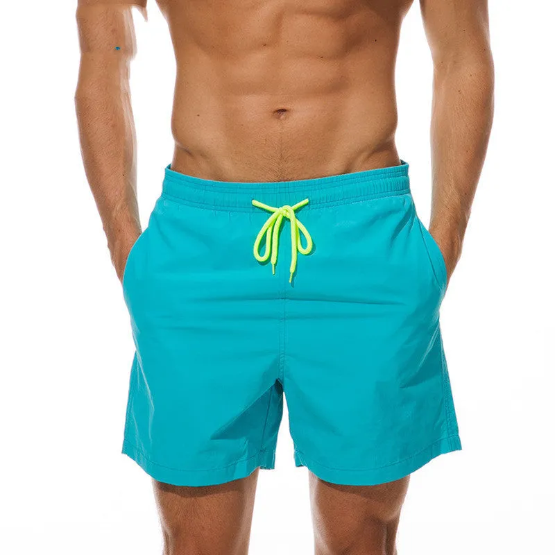 Men's Breathable Beach Shorts with Water-Repellent Fabric