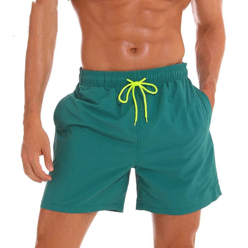Men's Breathable Beach Shorts with Water-Repellent Fabric