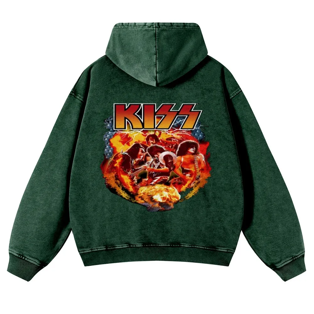 Men's Rock Kiss Band Pullover Hoodies