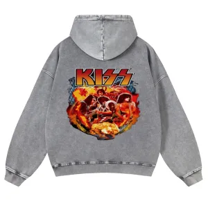 Men's Rock Kiss Band Pullover Hoodies